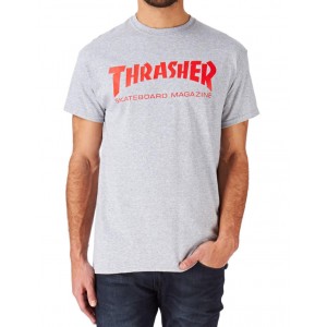Camiseta Manga Corta Thrasher Skate Mag Gris